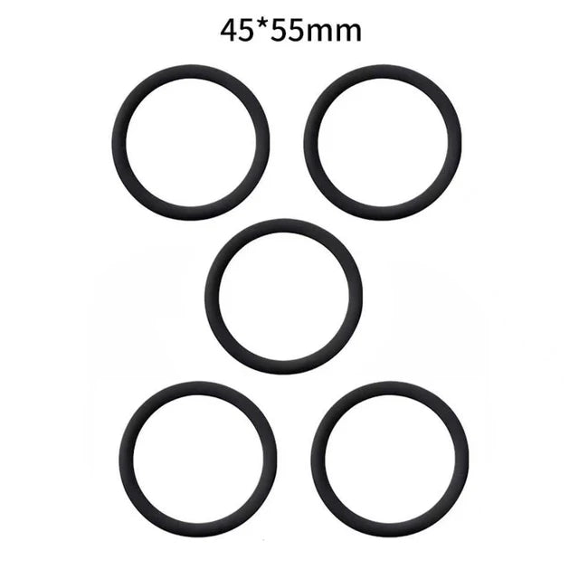 Universal Magnetic Metal Plate Ring Magsafe Wireless Charger Iron Zpaxo 5PCS Black