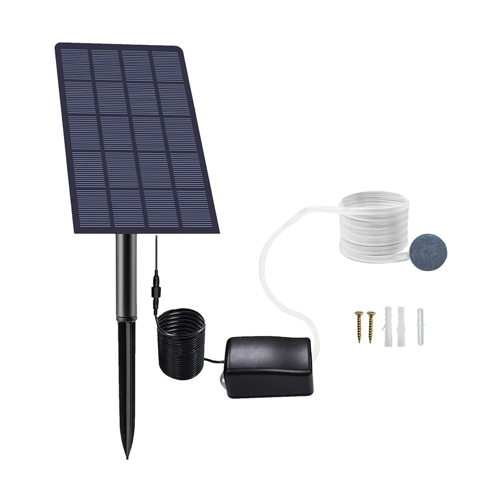 Plug-in Solar Oxygen Pump Fish Tank Oxygenator Aquarium Aerator Air