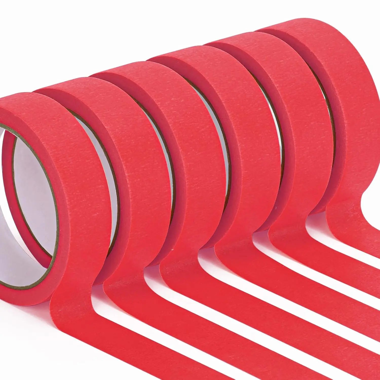 2-Roll Red Painter's Masking Tape – Multi-Surface DIY & Art Painter's Masking Tape Zpaxo