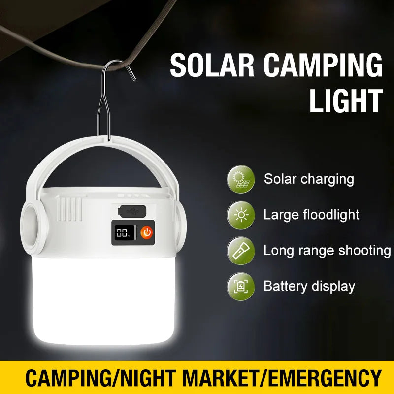 Ultra Long Endurance Camping Light Solar Powered Outdoor Rechargeable