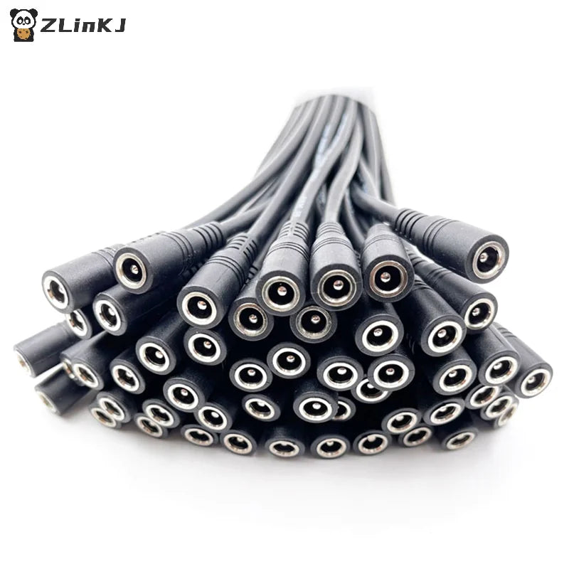 5 5x2 1 Plug DC Male Female Cable Wire Connector 3528 5050 LED Strip Zpaxo