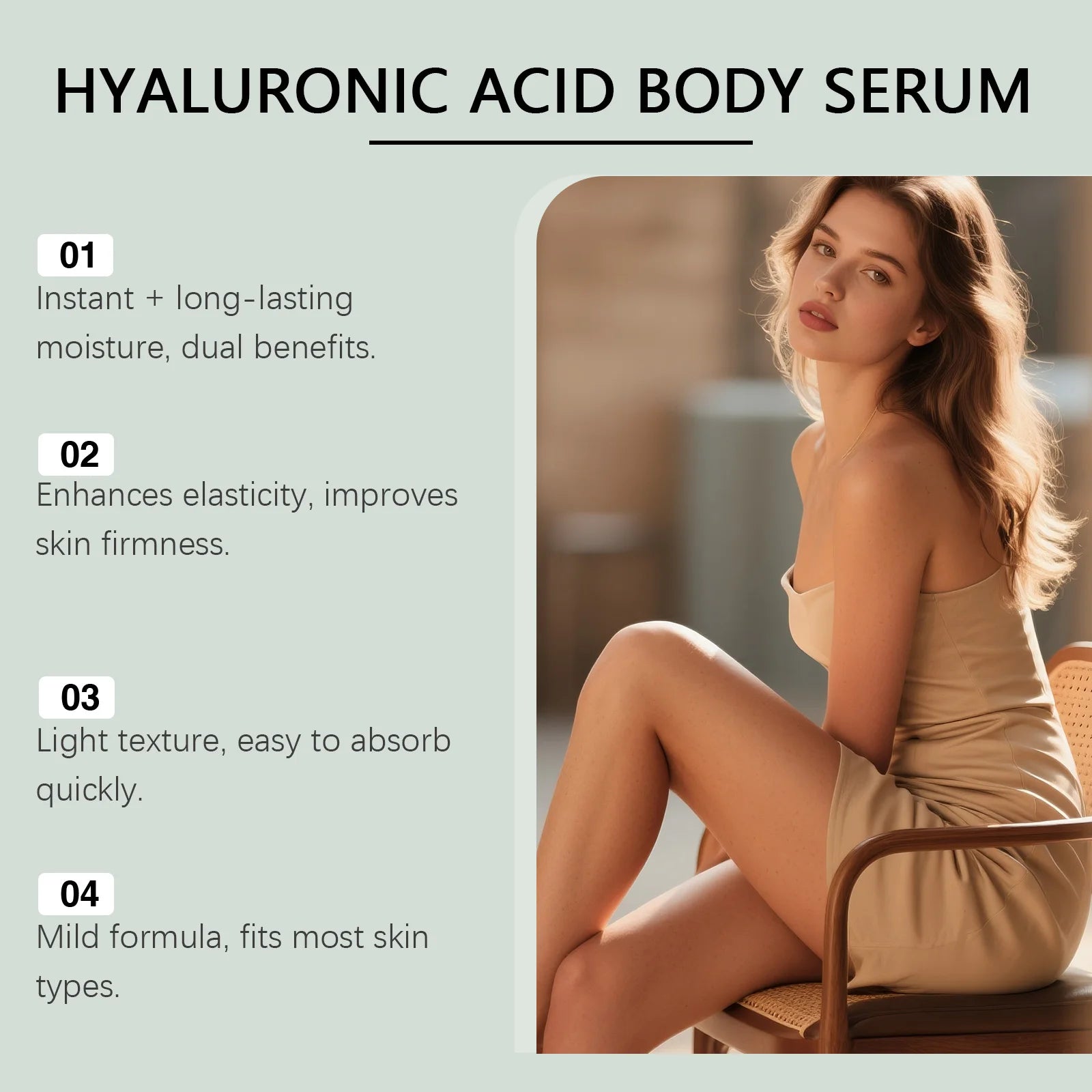 Eelhoe Hyaluronic Acid Body Serum – Firming & Hydrating 386ml Body Serum Zpaxo
