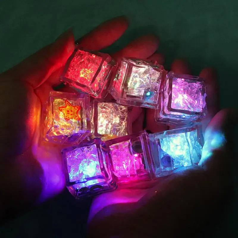 Light Up Cubes For Bathtub Kids LED Ice Cubes Multicolor Bath Glow Cubes Water Activated Light Up Bath Cubes For Kids Family Zpaxo