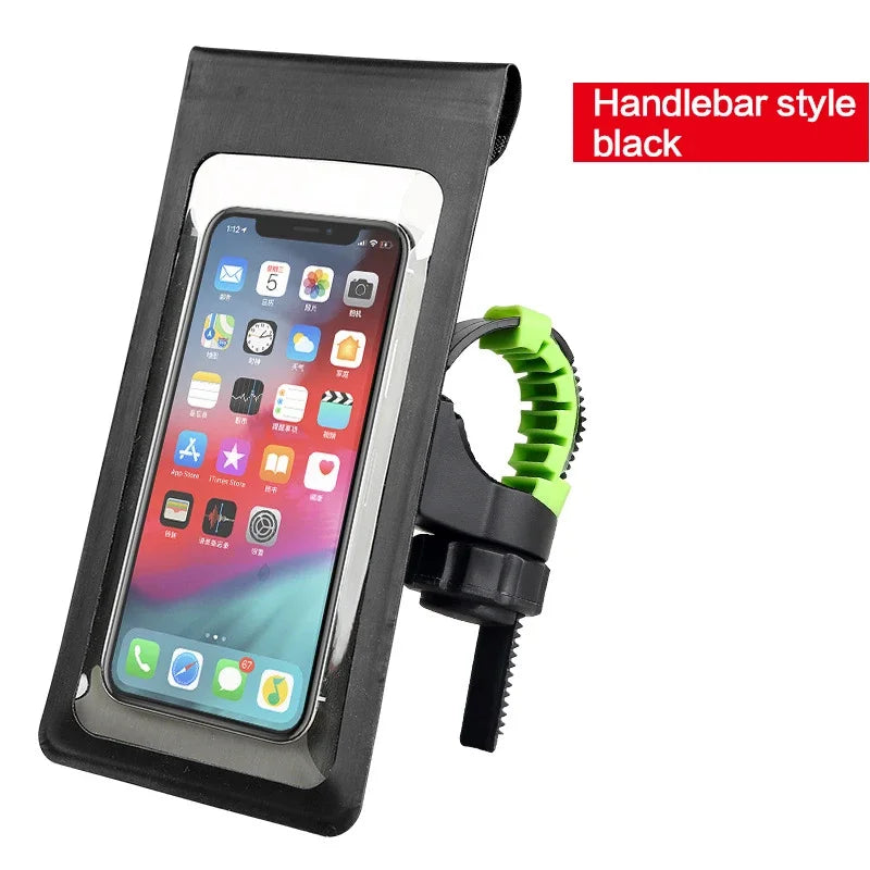 Waterproof Bicycle Phone Rotate Fold Stands Bag Case Touch Screen