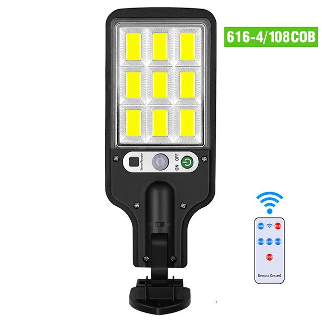 Solar Street Lights Motion Sensor Outdoor 520 LED Powered Lamp Remote Zpaxo 616G-With Control China Mainland
