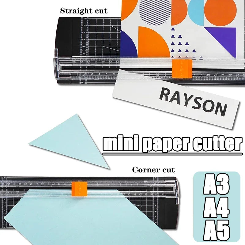 A4/A5 Mini Paper Cutter & Trimmer with Pull-Out Ruler