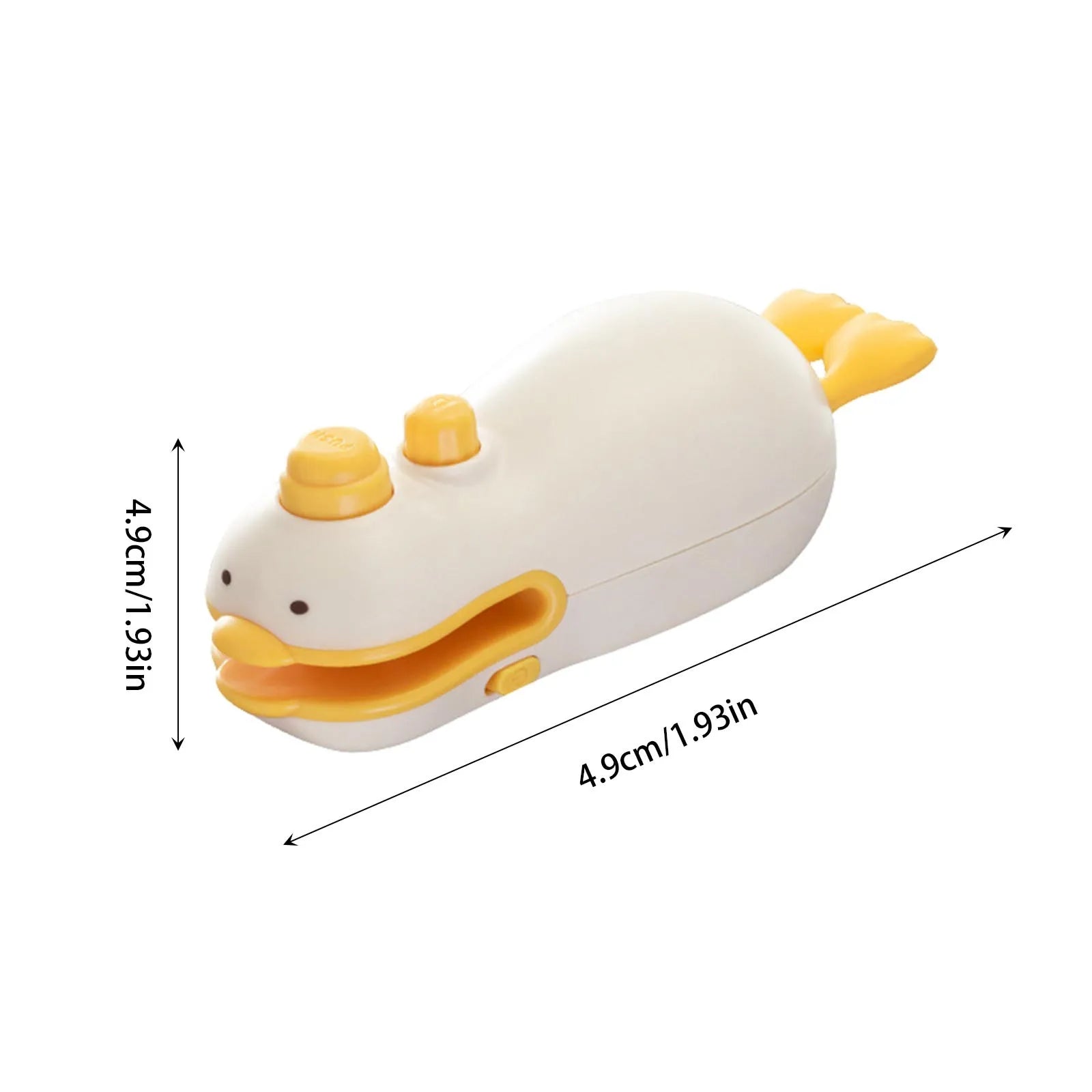 Household Portable Mini Bag Sealer Cute Duck Design 1 Chip Cutter Usb