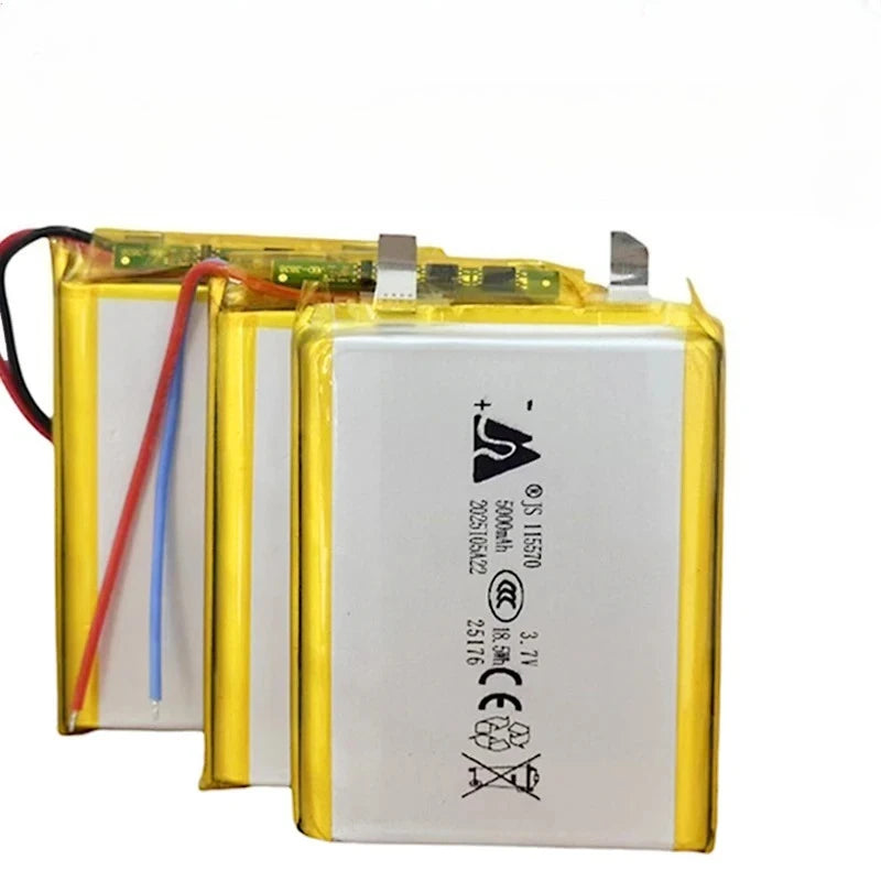 Brand New 115570 3.7V Lithium Polymer 5000mAh Soft Package Battery for Equipment Electronic Equipment Tablet DVD Batteries Zpaxo