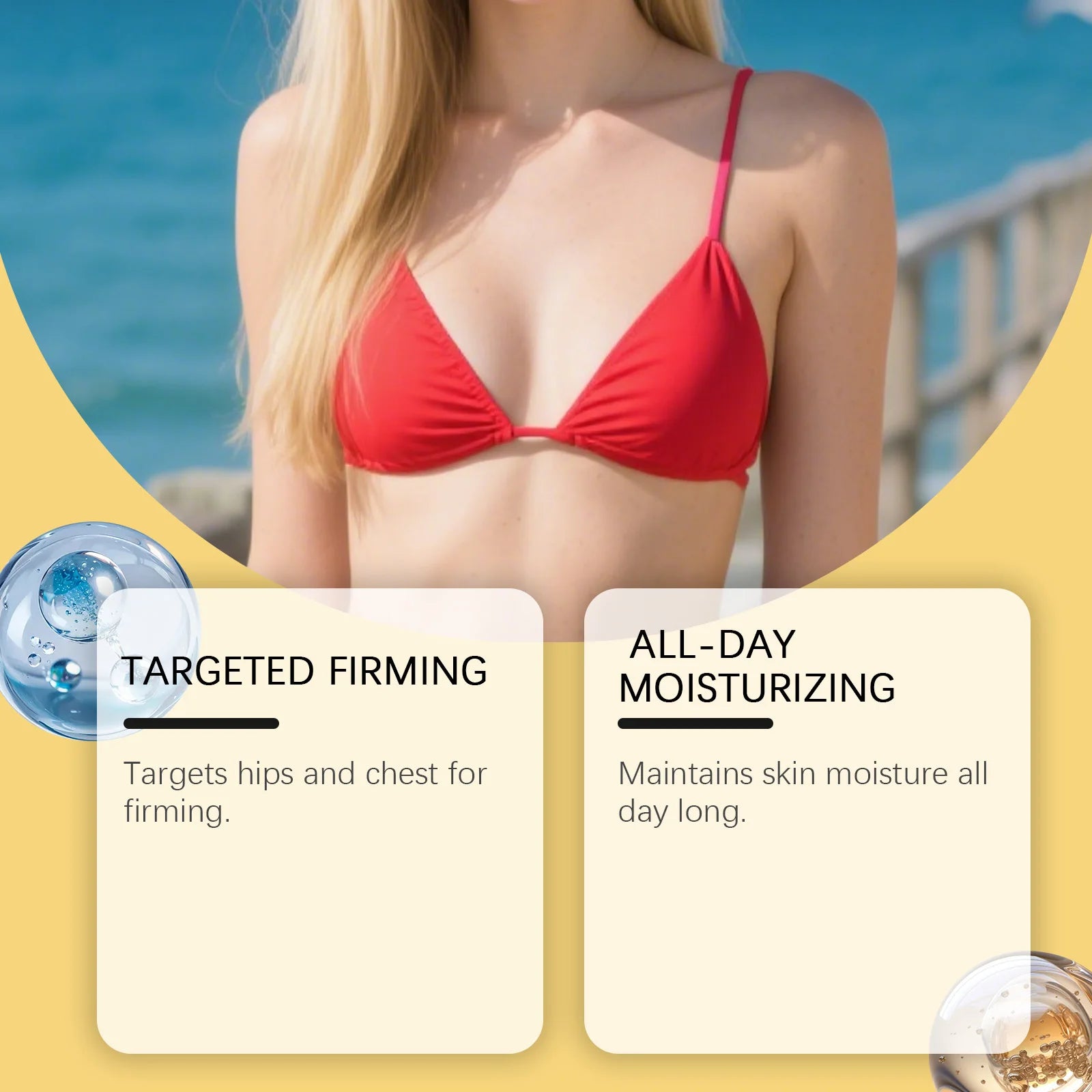 Coconut Body Oil Firming & Moisturizing Skin Care for Body Butt Chest Vitamin Enriched Dry Skin Remedy Nourishing Fast Absorbing Zpaxo