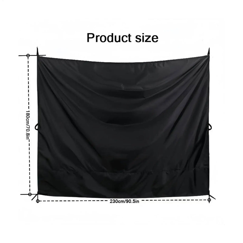 Camper Rear Door Shower Curtains RV Privacy Cover Vehicle Panels