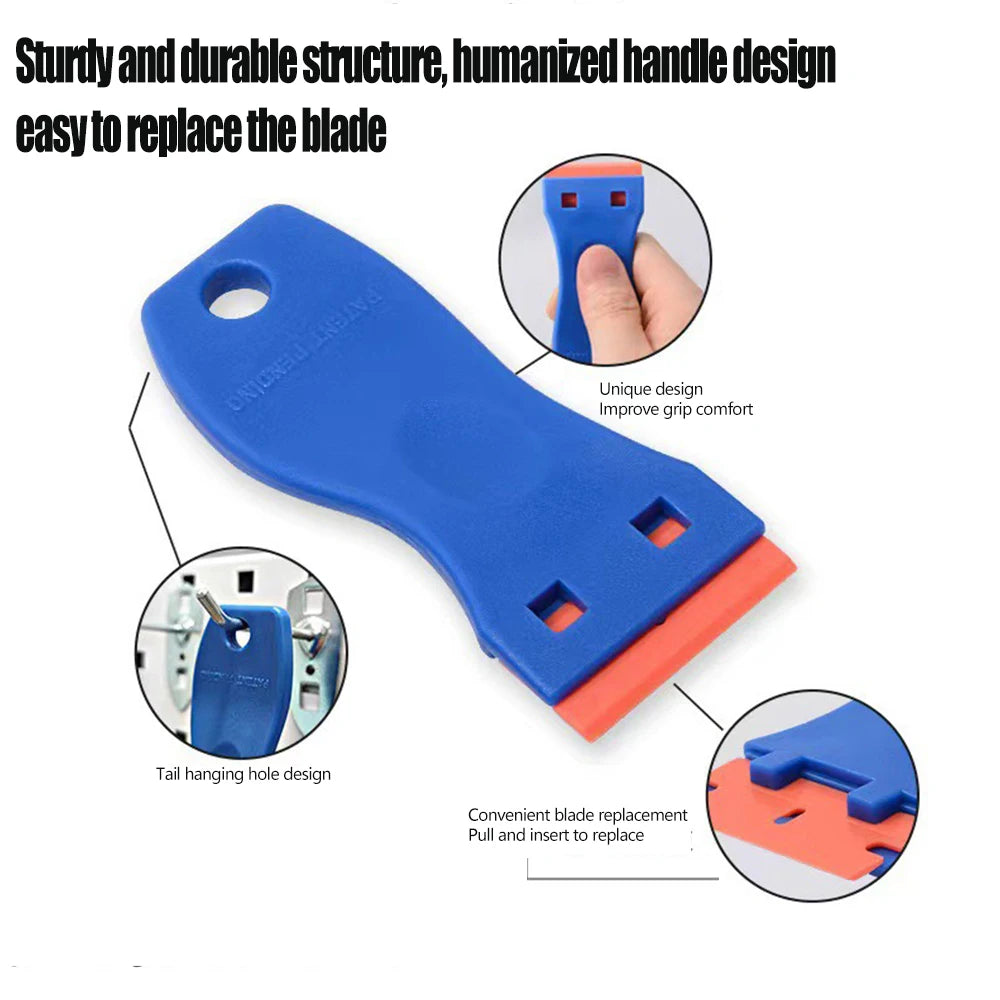 Car Sticker Remover Multipurpose Plastic Small Paint Automotive Film Applying Tool Household Glass Cleaning Scraper Zpaxo