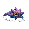 3D Printed Axolotl Articulated Fidget Figurine Moving Joints Big Eyes