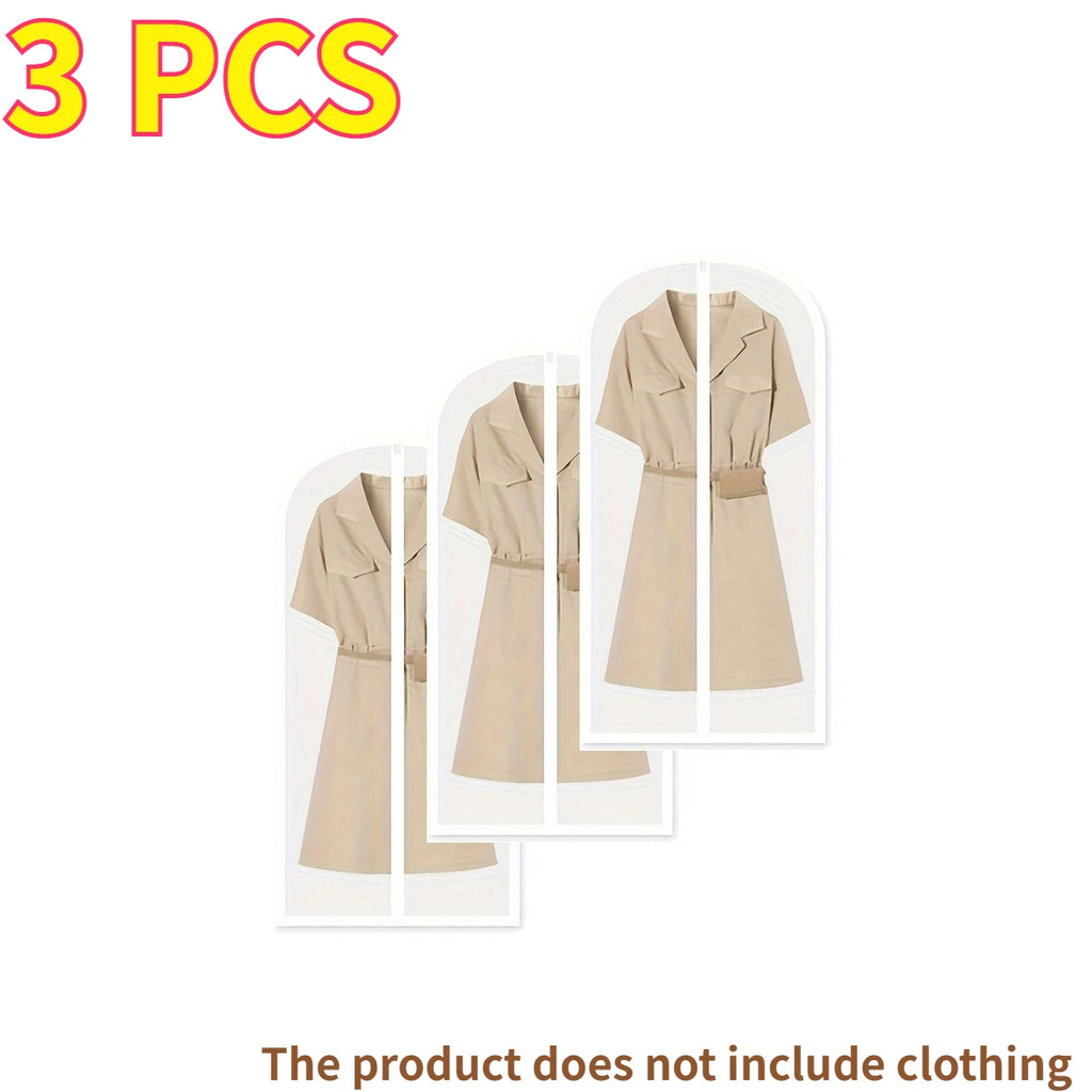 Moth-Proof Garment Bags with Zip – Washable 3/6-Pack