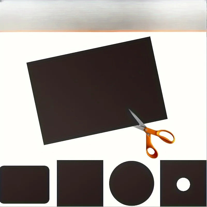 A durable, non-stick cookie sheet mat that can be reused for electric and gas ovens, grill accessories Zpaxo