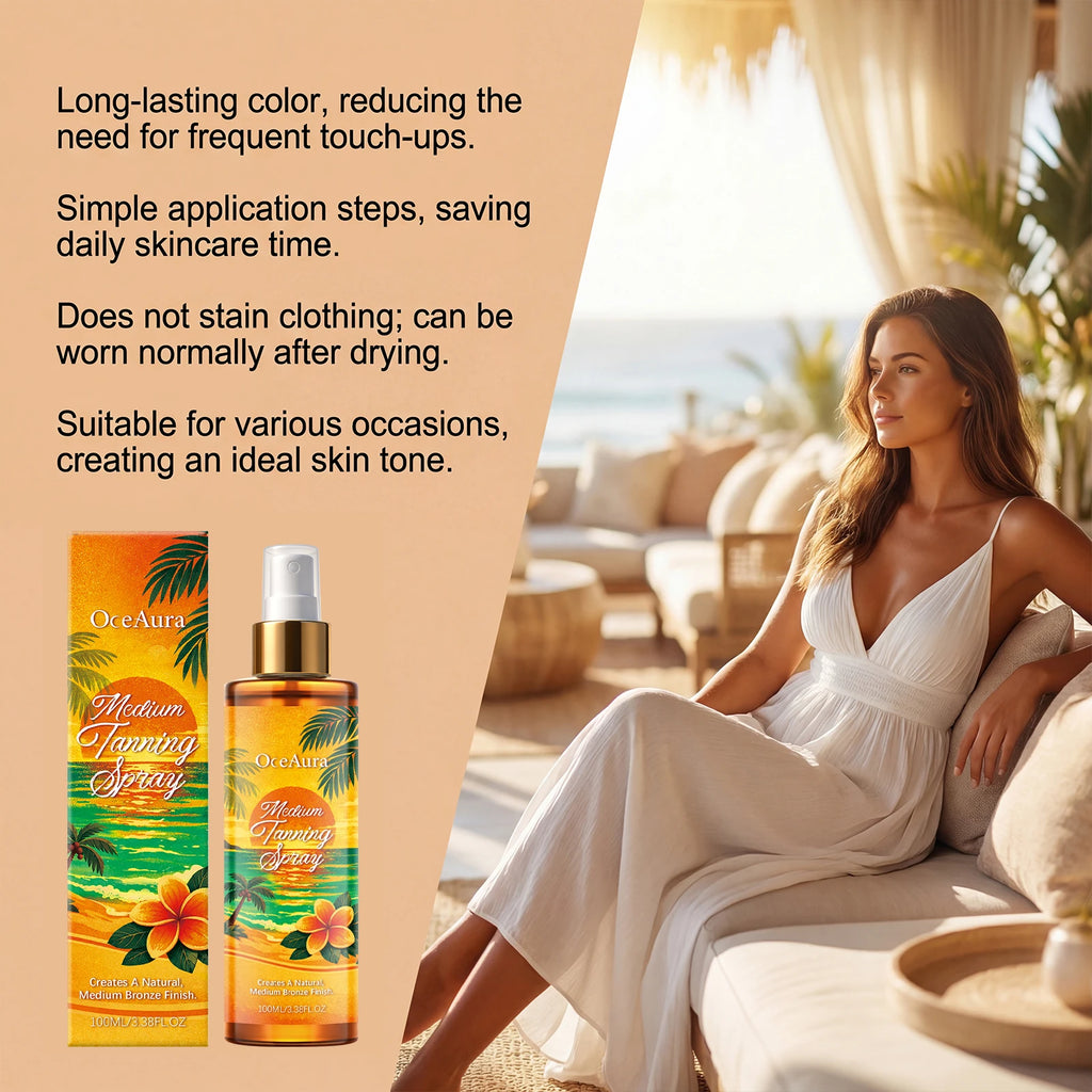 OceAura Self Tanning Spray – Sunless Tanner for Body & Face Self Tanning Spray Zpaxo