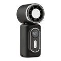 Small Pocket Fan Hands-Free Portable Fan Adjustable 5-Speed with LED Display for Outdoor Travel Office Travel Accessories Gift Zpaxo Black Refrigeration