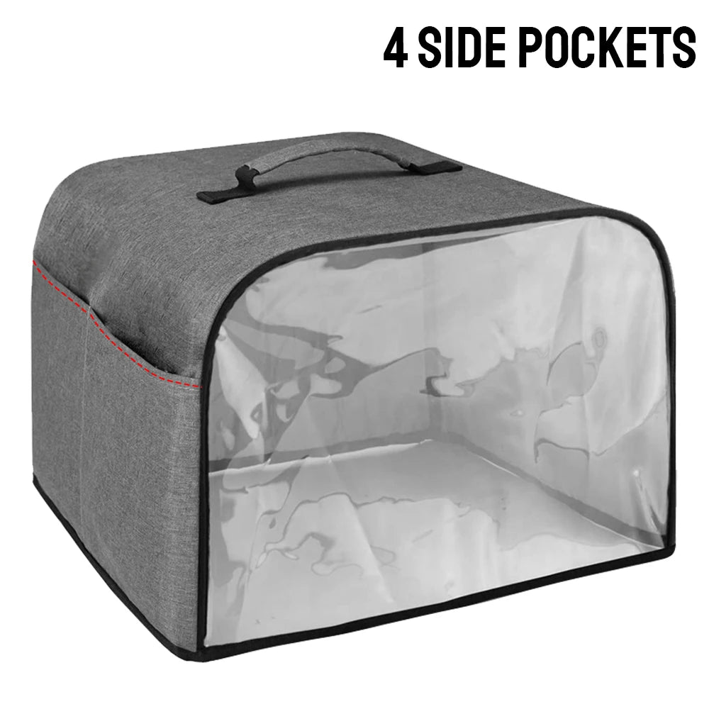 Storage Pockets Toaster Cover Durable Kitchen Dust Cap Air Fryer Hood