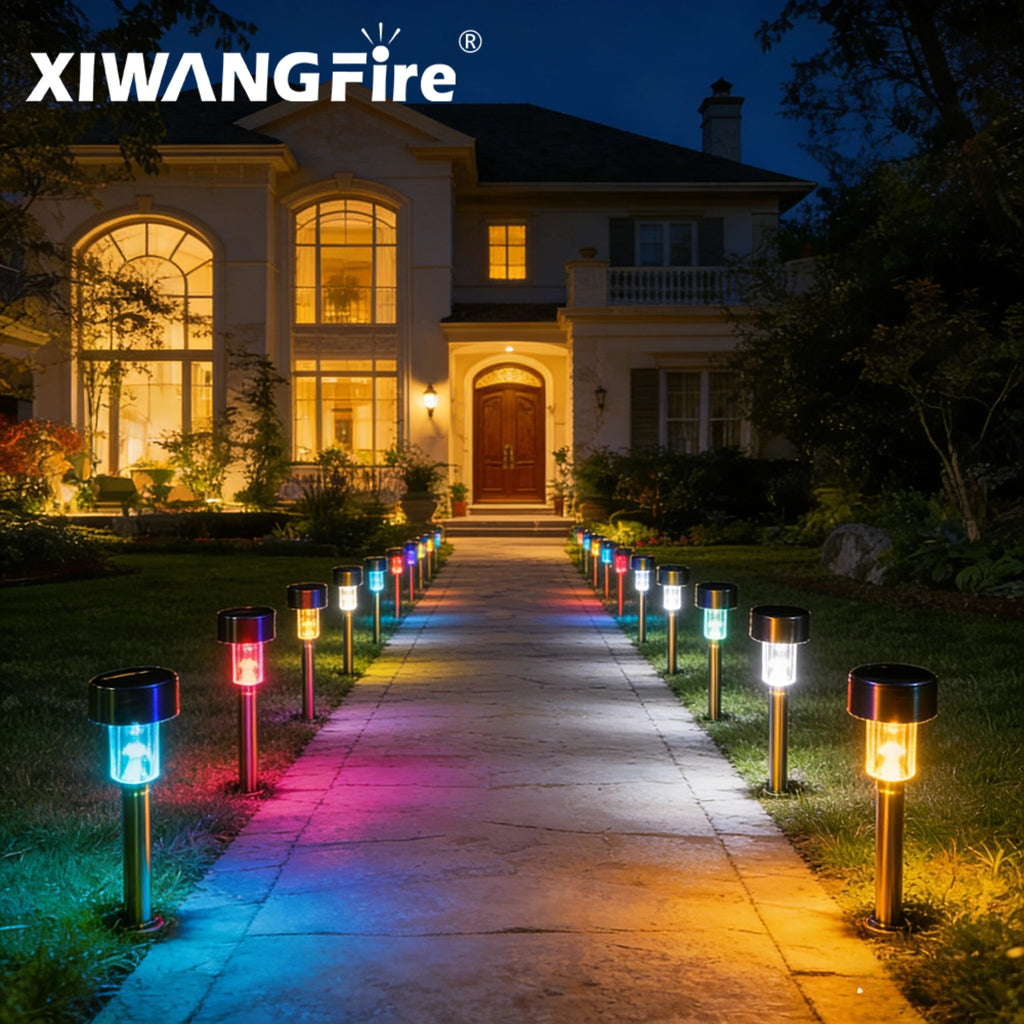 Outdoor Solar Pathway Landscape Lights Waterproof LED Lawn Decorative Zpaxo