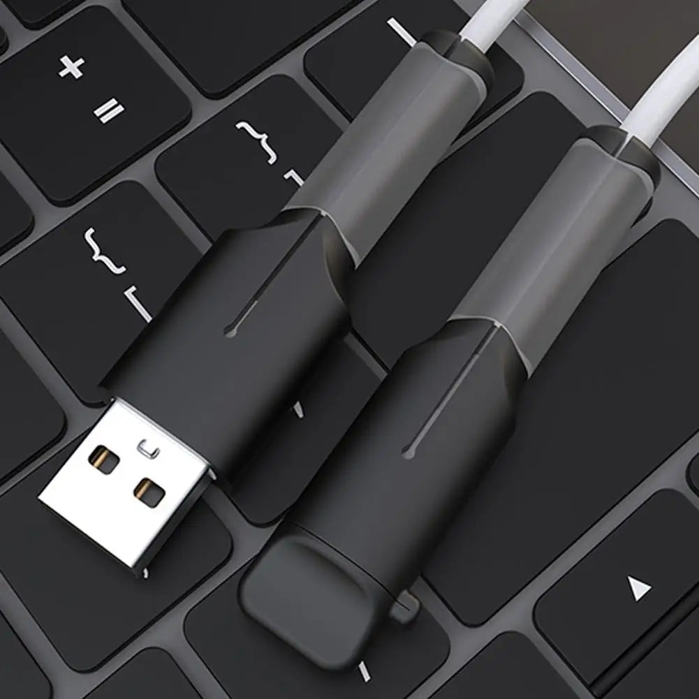 Silicone USB Cable Protector & Wire Winder – Micro & Type-C Cable Protector Zpaxo