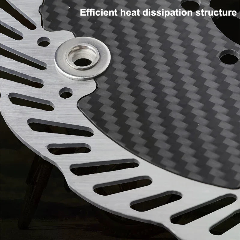 140/160mm Carbon Fiber Brake Disc High-strength Lightweight Design Road Bike Replacement Parts Cycling Accessories 1PC Zpaxo
