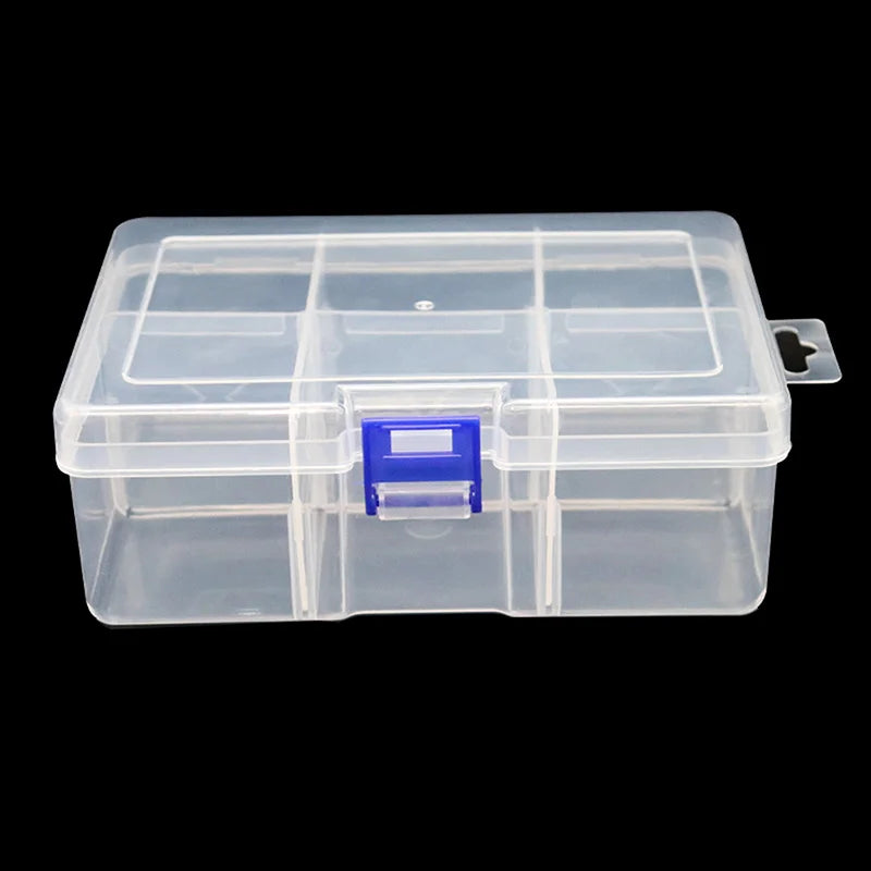 CMNew 6-Grid Plastic Box Removable Storage Tools Jewelry Fishing Gear