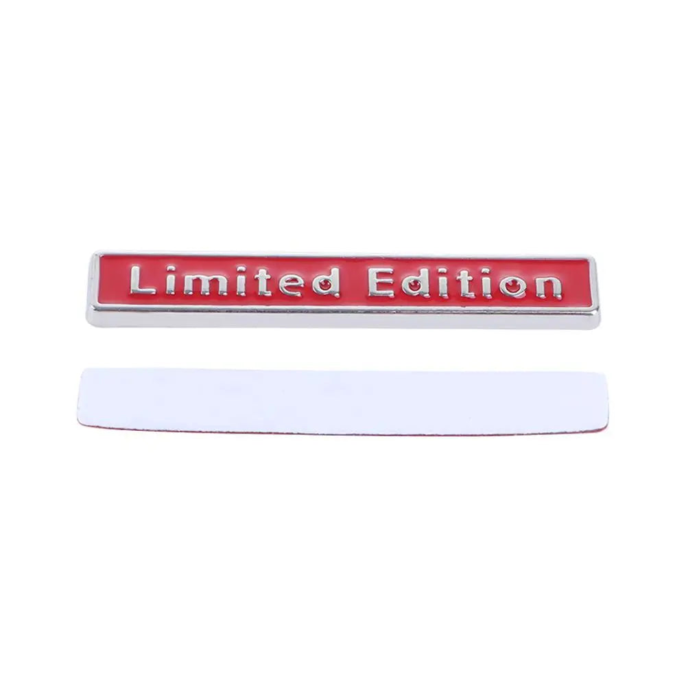 Emblem Badge Limited Edition Logo Square Bar 3D Car Sticker Zpaxo