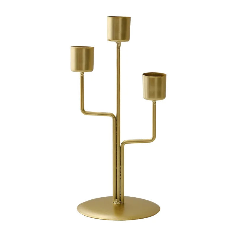 2026 New European Style Candlelight Dinner Decoration, Home Dining Table Decoration, Living Room Iron Decoration, Candle Holder Zpaxo