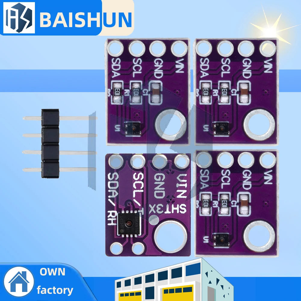 SHT30 SHT31 SHT41 SHT45 SHT30 Digital Temperature and Humidity Sensor Module I2C Environment Detection Zpaxo