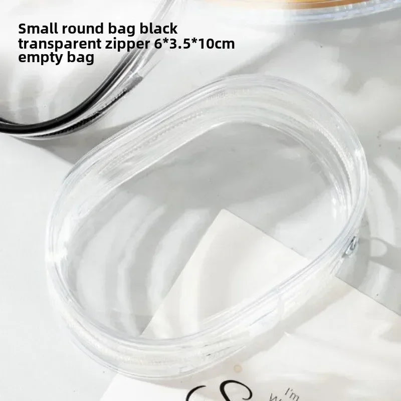 New 1/10PCS Data Cable Charger Charging Storage Transparent Coiling Travel Earphone Storage Case Mobile Phone Organizer Pouch Zpaxo