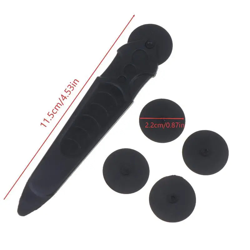 Plastic Seam Roller Set – Handle & 4 Replacement Wheels