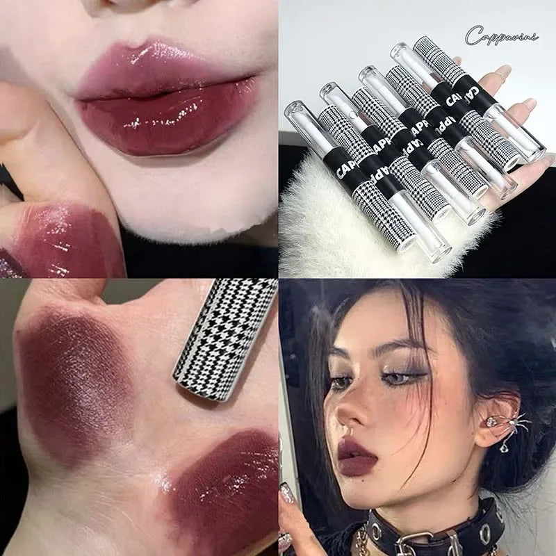 Matte Lip Glaze Double Head Mirror Lipstick Moisturizing Water Gloss Zpaxo 05