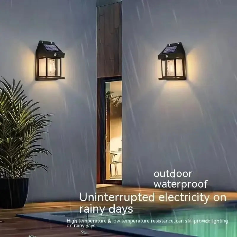Powerful Solar Wall Light Outdoor Waterproof LED Lamp House Garden Fence Decoration Light Sensor Solar Energy Wall Lantern LED Zpaxo