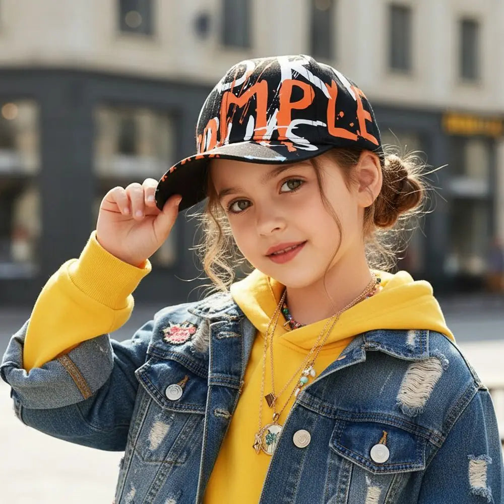Fashion Adjustable Baseball Cap Sun Protection Breathable Children Sun Hat Hip Hop Sunshade Hats for Boys Girls Zpaxo