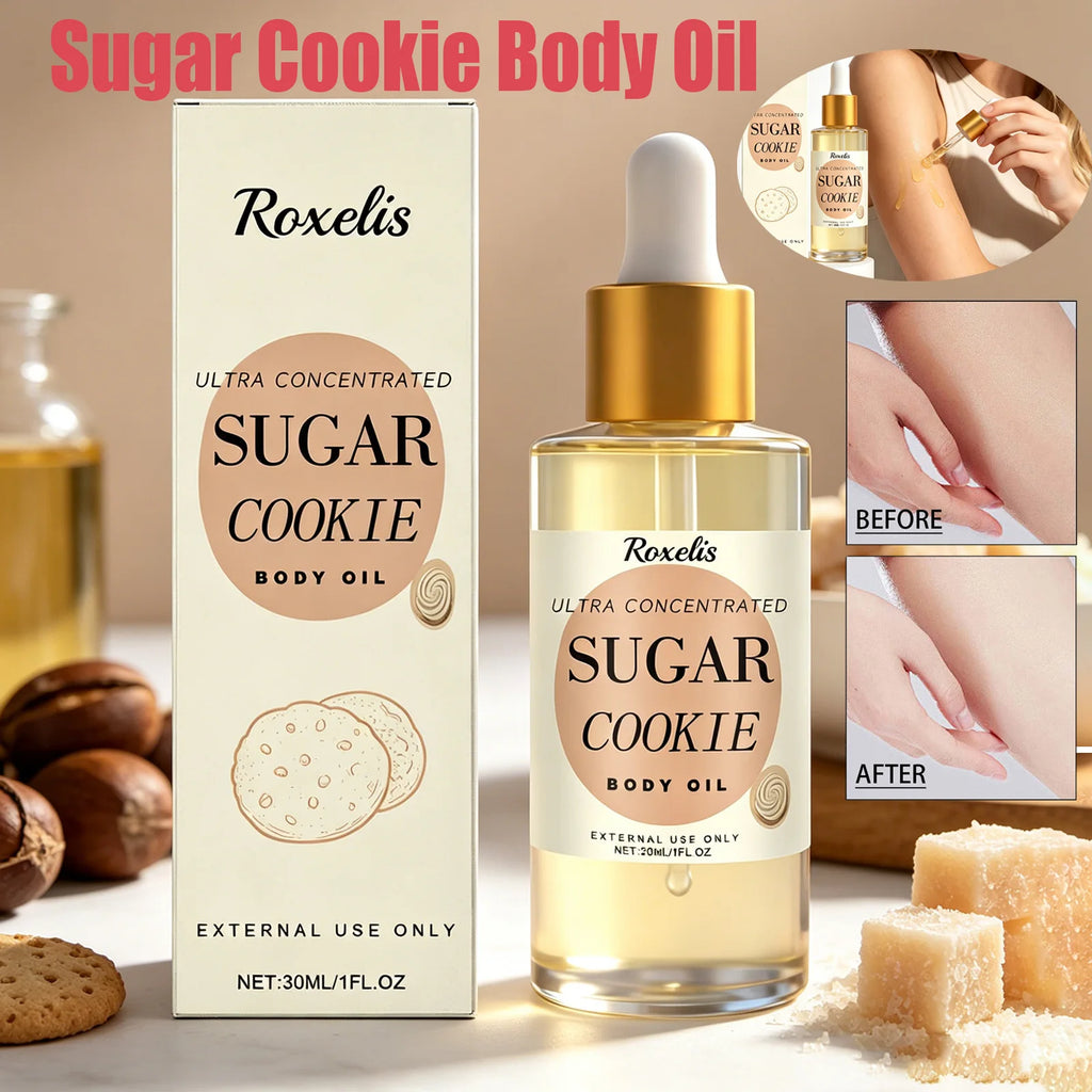 Hoygi Sugar Cookie Body Oil – Moisturizing Fragrance Oil 30ml Fragrance Body Oil Zpaxo