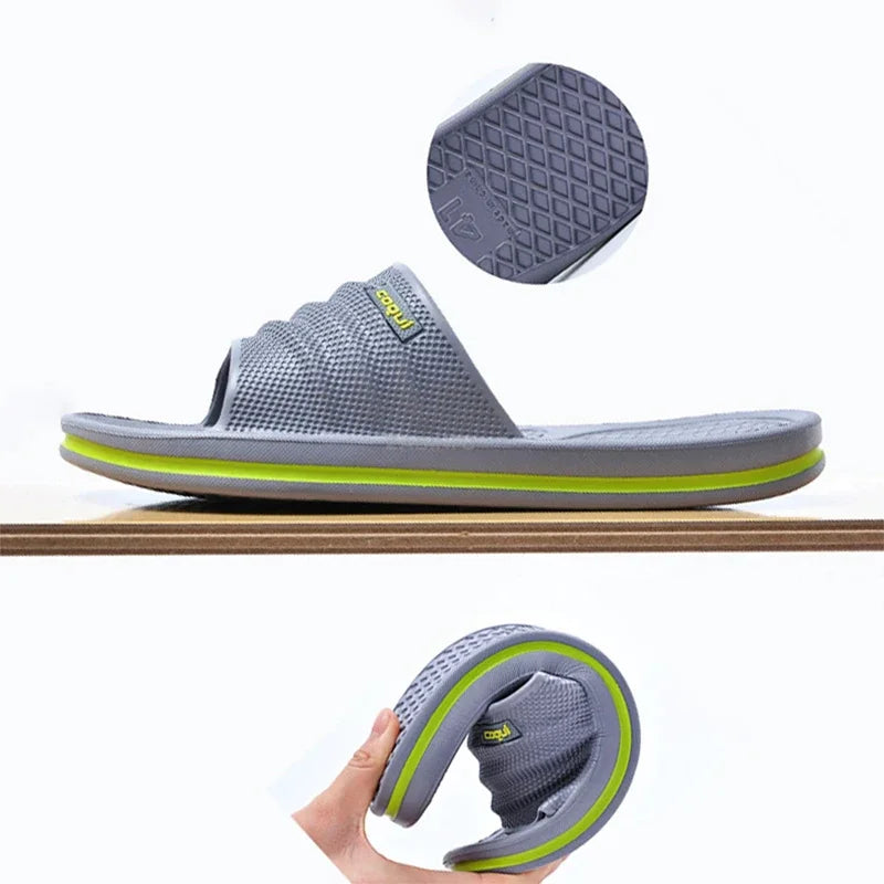 Man Slippers Comfortabl Non-slip Bathroom Soft Comfortable Home