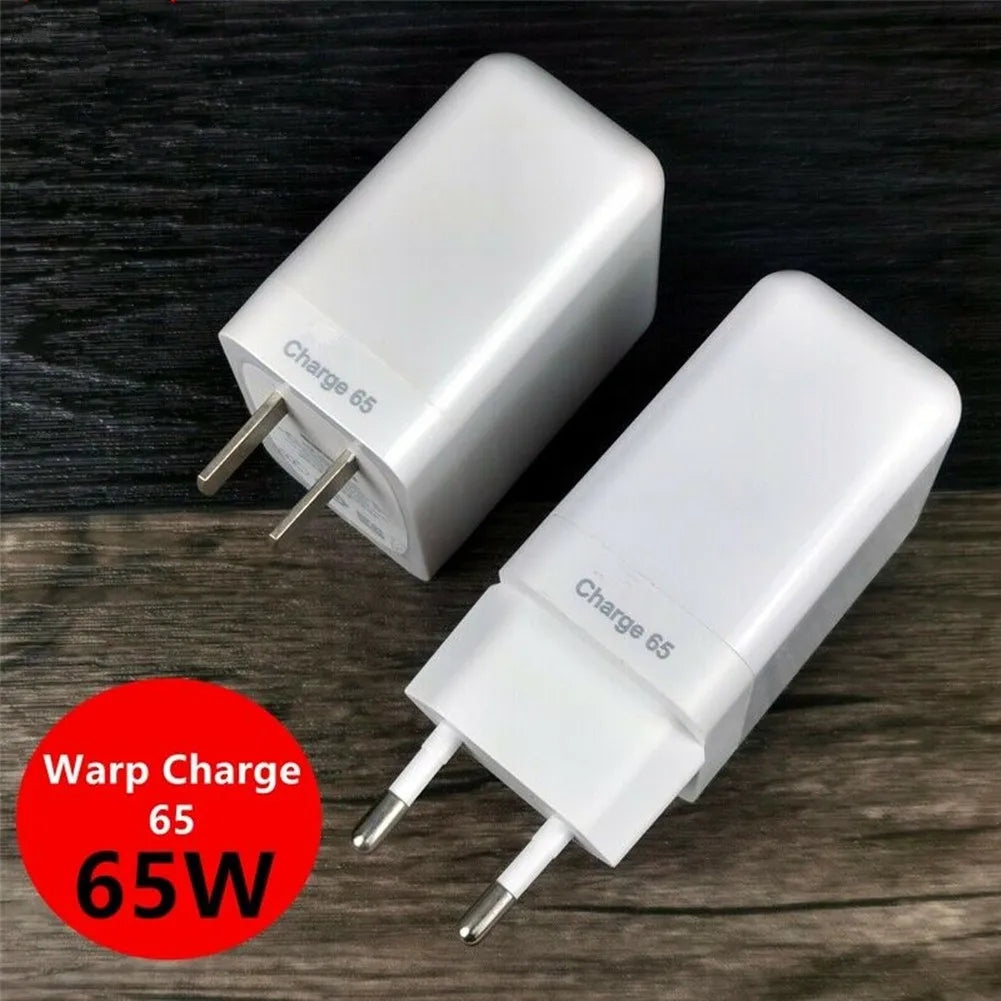 US EU Plug Warp Charger 65w Fast Charge C One 9 8t 8t+ White Solid