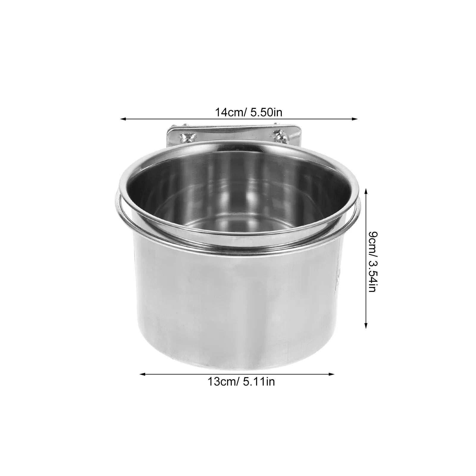 Rustproof Stainless Steel Parrot Bowl Small Pets Bird Hamster