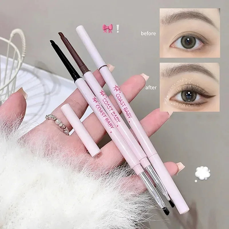 1 Black Brown Eyeliner Gel Pen Long-lasting Waterproof Chocolate