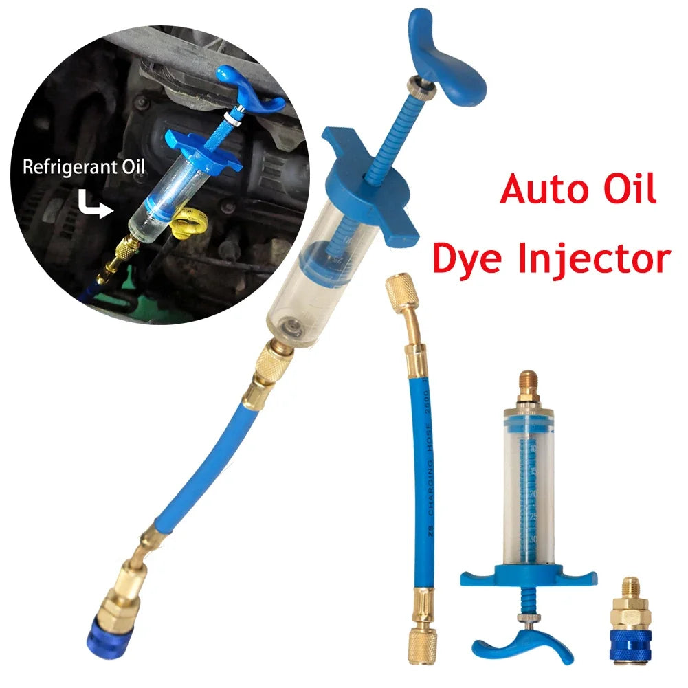 Auto Oil Dye Injector Car Injection Tool 1 4 SAE Refrigerant Fluid