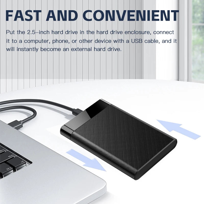 USB 3 0 HDD Enclosure 2 5 SATA External Hard Drive Case SSD Speed Zpaxo