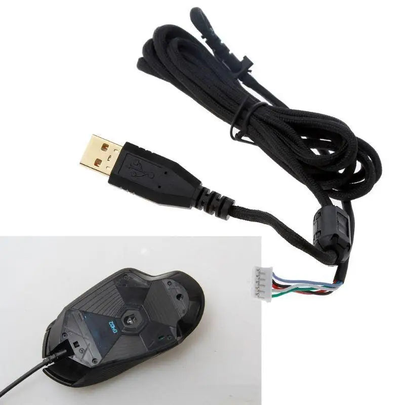 652F 2m Replacement Durable PVC USB Mouse Cable Mouse Lines for G402 Mouse Zpaxo
