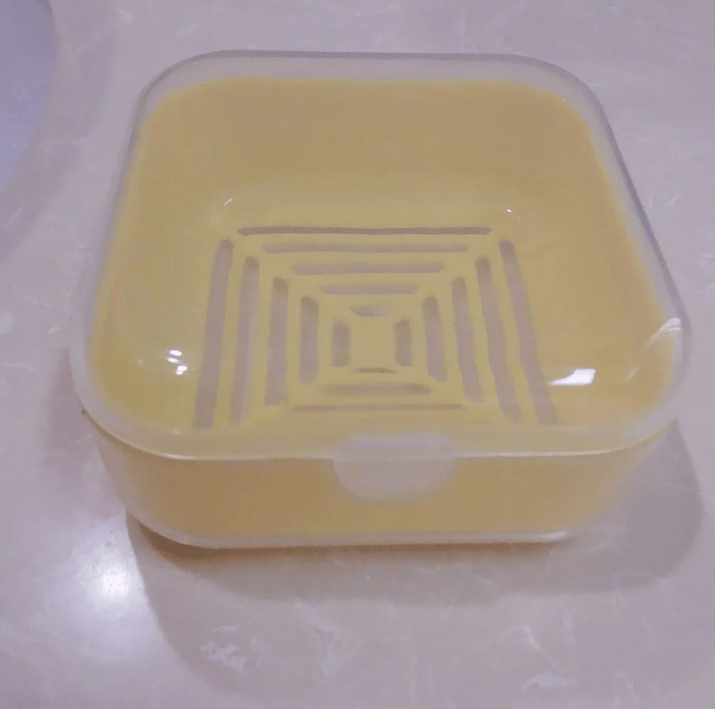1Pce Travel Mini Soap Box – Leakproof Design, Morandi Colors, Suitable for Dormitory, Travel, Camping, Gym Zpaxo yellow