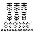 Halloween Lighted 3D Bat Stickers Battery Powered Bats Decorations