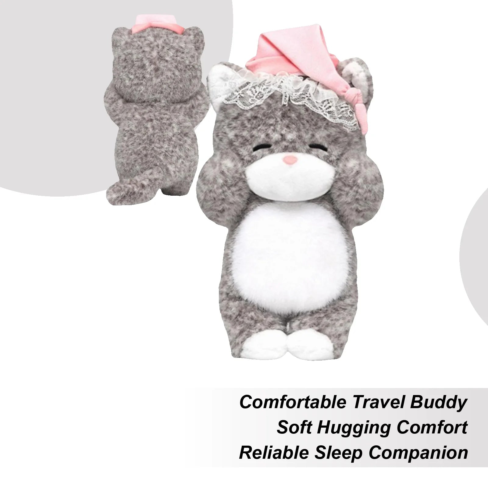 Cat Plush 13.8 Inch Soft Cute Sleepy Toy Cat For Kids Living Room Bedroom Sofa Bed Chair Bedside Desk Home Car Decoration Kids Zpaxo