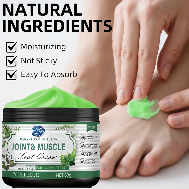 Eucalyptus Mint Tea Tree Foot Cream 60g – Moisture & Muscle Care Foot Cream Zpaxo