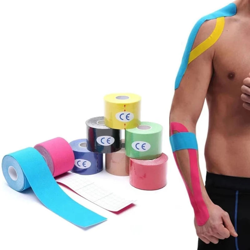Cotton Kinesiology Tape Roll – Elastic Athletic Sport Support