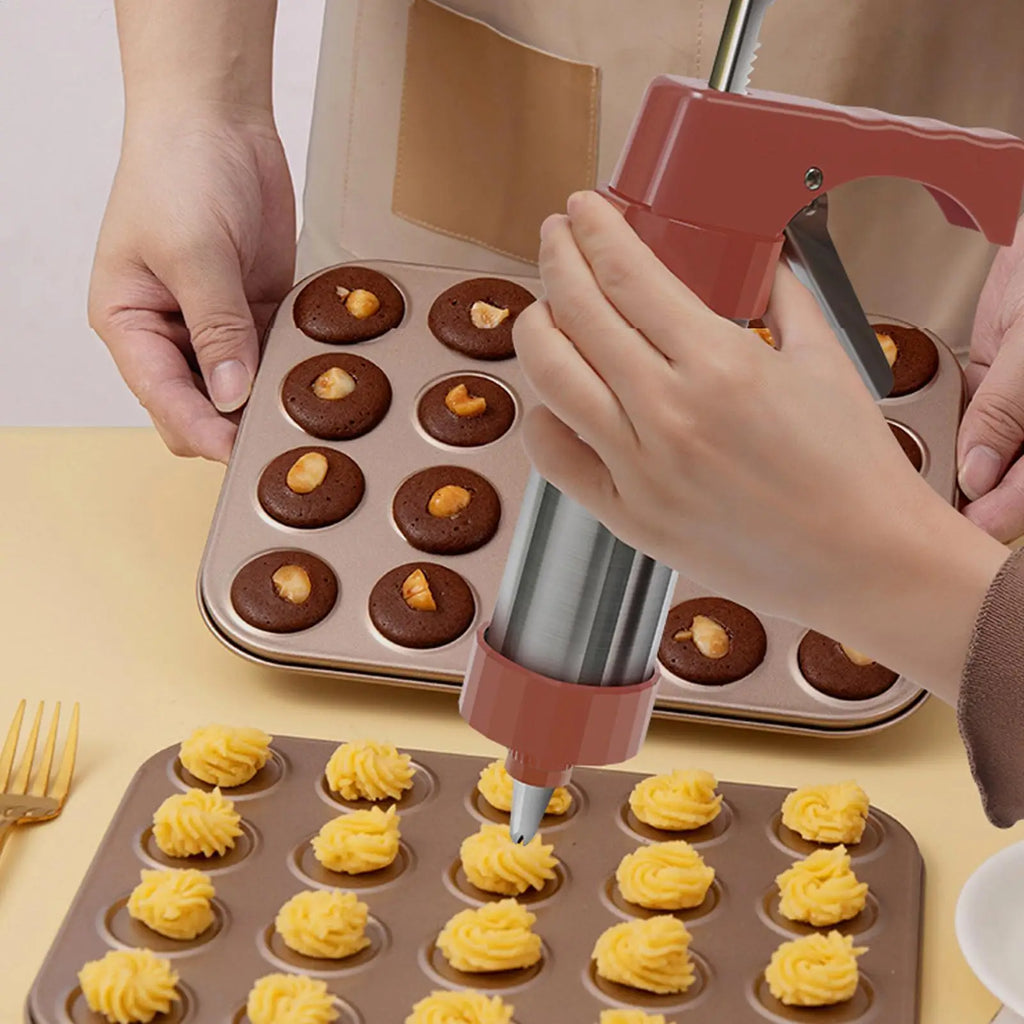 Cookie Press Baking Manual Heavy Duty Stamp Maker Machine Kitchen