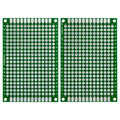 Universal FR-4 Prototype PCB Kit (5PCS) - 4x6cm 1.6mm Thick, Tin-Plated, 2.54mm Standard Pitch (1.6x2.4") Zpaxo PCB double-sided
