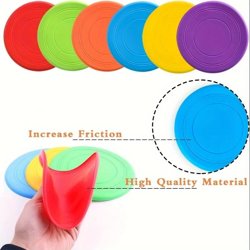 Assorted Dog Flying Disc Interactive Training Pet Toys Durable Safe Zpaxo