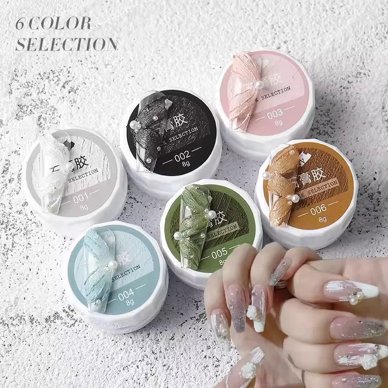 Gypsum Glue Gel 3D Nail Carving Sculpture UV LED Soak Off Varnish Zpaxo